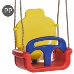 KBT Meegroei Baby Schommel 3 in 1 Rood/Geel/Blauw