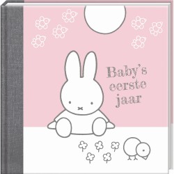 Boek Baby eerste jaar Nijntje - roze Nijntje