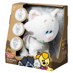 Woezel & Pip knuffel Buurpoes interactief 27 cm wit