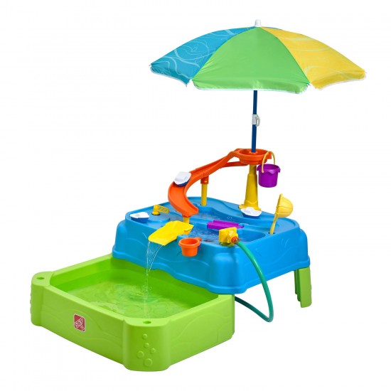 Step2 Waterpark Wonders Two-Tier watertafel Water speelgoed voor kinderen met 2 niveaus en 9 accessoires