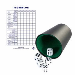 Clown games dobbelset dobbelstenen/beker/2x scoreblok - Dobbelspellen