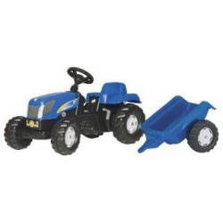 Rolly Toys 013074 RollyKid NH T 7550 Tractor + Aanhanger