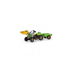 Rolly Toys 023134 RollyKid-X Tractor met Lader en Aanhanger Groen